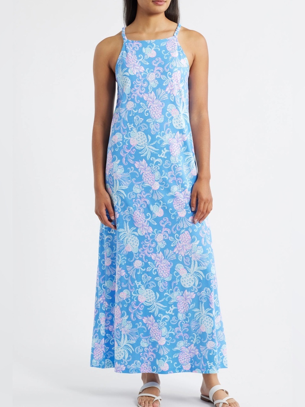 Lilly Pulitzer Kyleigh Maxi Dress Sunwashed Citrus Crush XL
